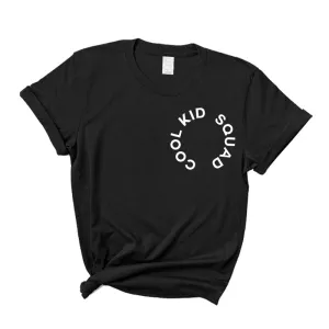 Cool Kid Squad Circular Black T-Shirt girls pajamas promo