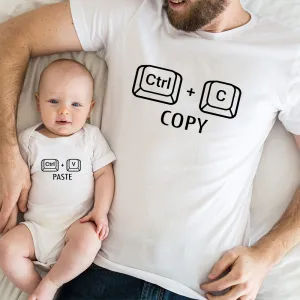 Copy & Paste Matching White T-Shirt & Vest mens dad clothes online