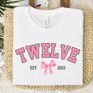 Coquette Age & Year Personalised T-Shirt girls pajamas promo