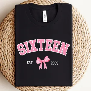 Coquette Age & Year Personalised T-Shirt girls pajamas promo