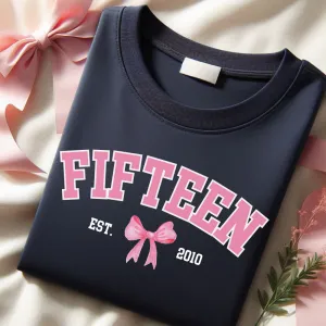 Coquette Age & Year Personalised T-Shirt girls pajamas promo
