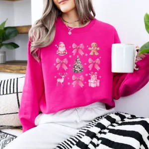 Coquette Christmas Icons Women's Sweatshirt pregnancy clothes clearance