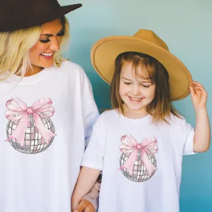 Coquette Disco Ball Matching Mum & Kid T-shirt maternity dresses promo