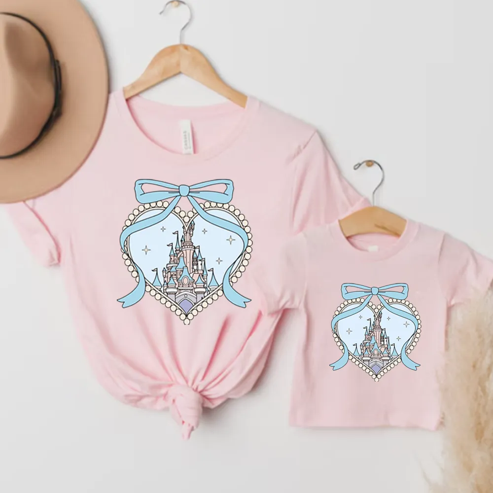 Coquette Fairytale Castle Matching T-Shirts dad fashion outlet