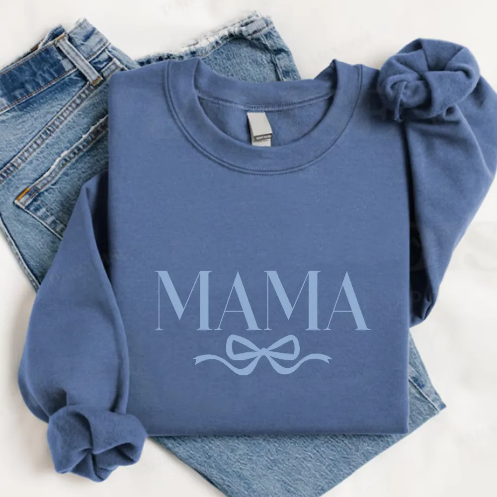 Coquette Mama Bow Sweatshirt discount girls tops
