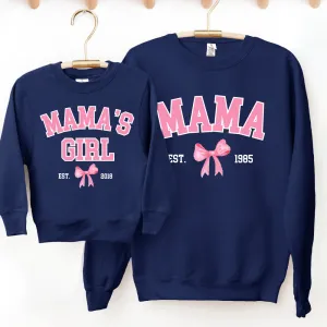 Coquette Personalised Year Mama & Girl Sweatshirts Navy discount mum dresses