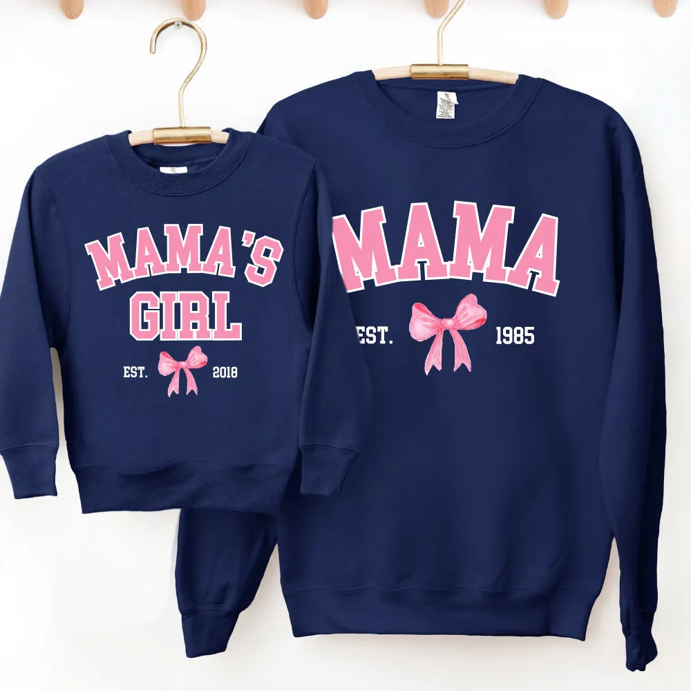 Coquette Personalised Year Mama & Girl Sweatshirts Navy discount mum dresses