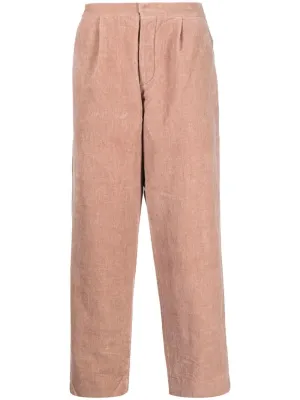 Cropped Melange Wool Trousers cheap bottoms online shop