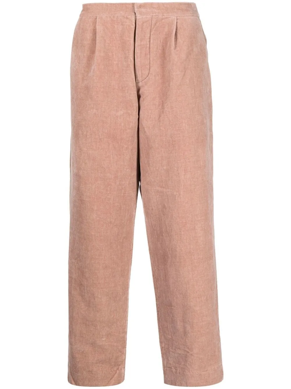 Cropped Melange Wool Trousers cheap bottoms online shop