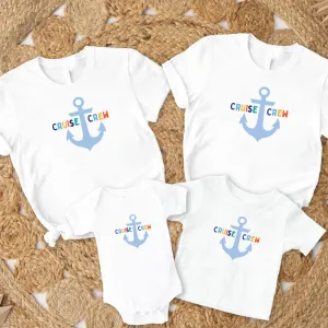 Cruise Crew Multi Family Matching White T-Shirts maternity wear outlet