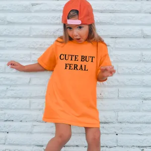 Cute But Feral Halloween Kids Tee girls jeans best deals