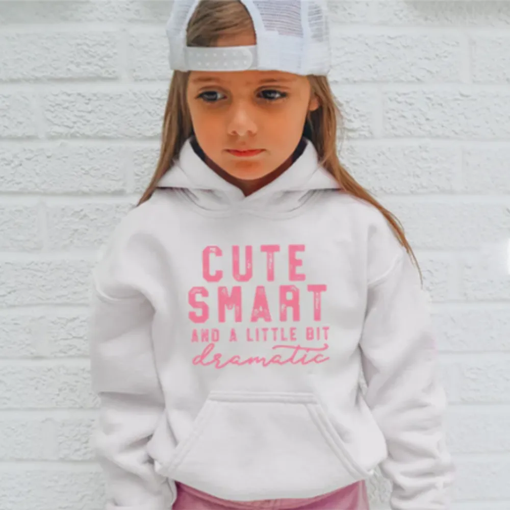 Cute/Smart/Dramatic Kids Hoodie girls skirts clearance