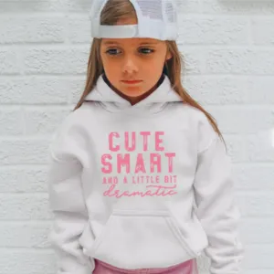 Cute/Smart/Dramatic Kids Hoodie girls skirts clearance
