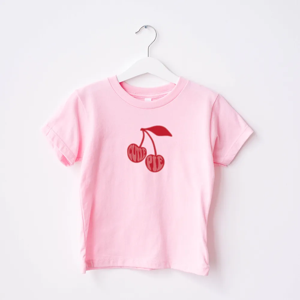 Cutie Pie Cherry Graphic T-shirt girls pajamas promo