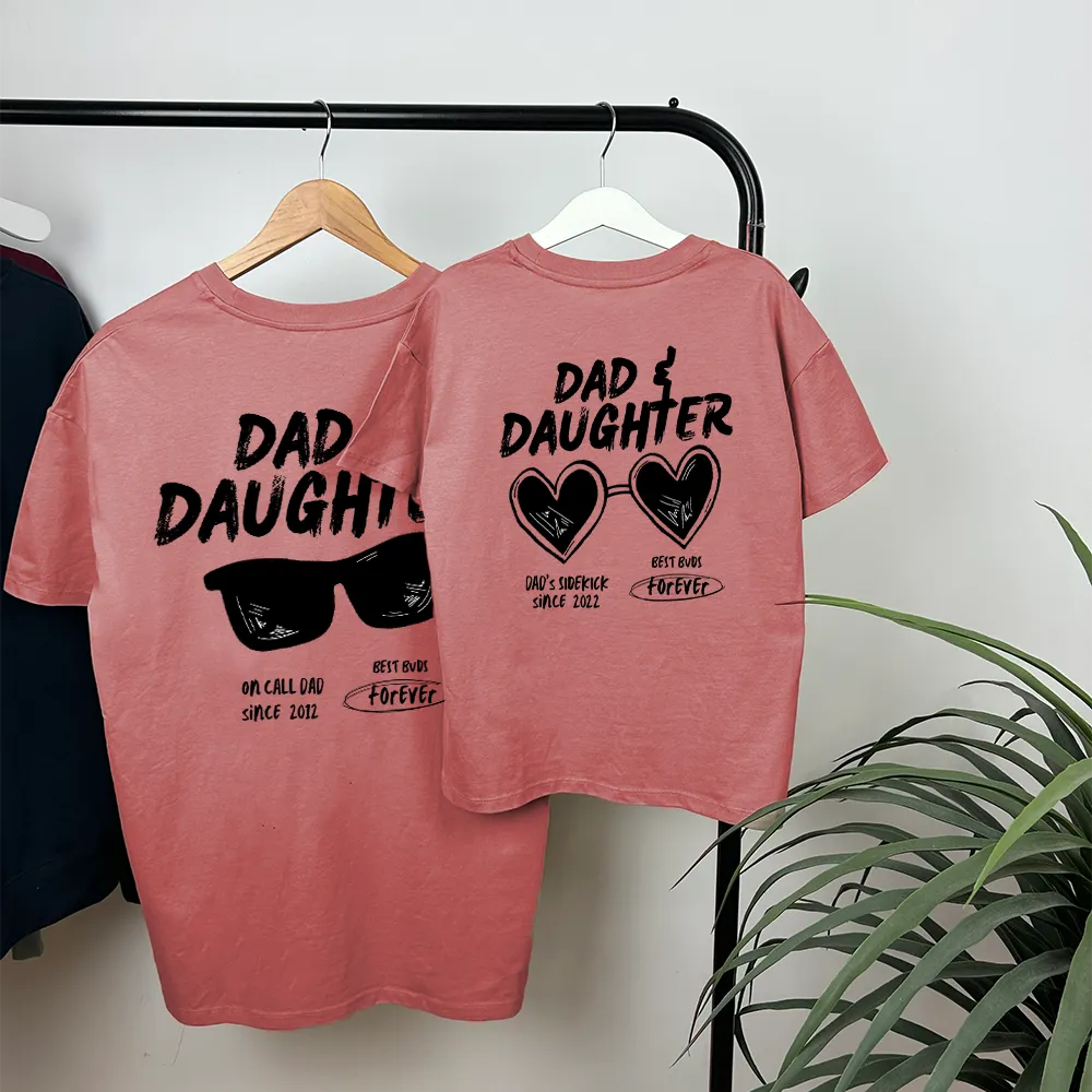 Dad & Daughter Matching Oversized Graphic T-Shirts dad bod shirts discount