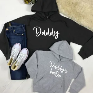 Daddy & Daddy's Bestie Chelsea Script Hoodies (MRK X) daddy outfits clearance