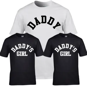Daddy & Daddy's Boy & Girl Varsity Matching T-Shirts (MRK X) daddy outfits clearance