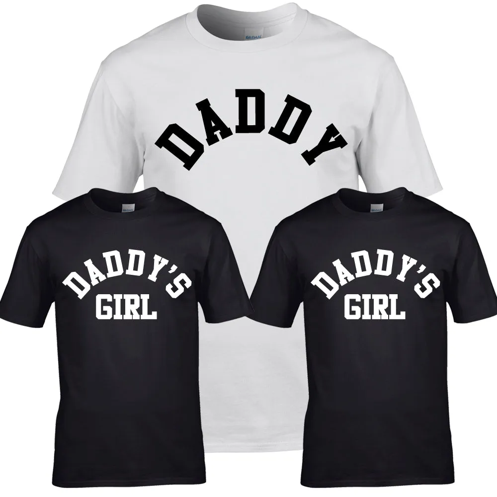 Daddy & Daddy's Boy & Girl Varsity Matching T-Shirts (MRK X) daddy outfits clearance