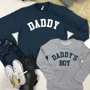 Daddy & Daddy's Boy College Matching Sweatshirts (MRK X) mens dad clothes online