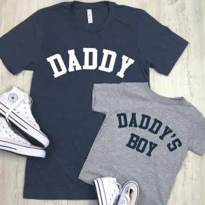 Daddy & Daddy's Boy College Matching T-Shirts daddy outfits clearance