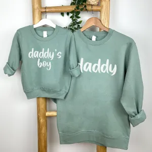 Daddy & Daddy's Boy Script Matching Sweatshirts daddy outfits clearance