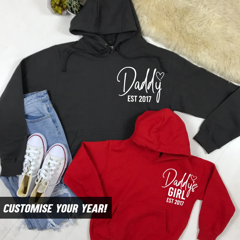 Daddy & Daddy's Girl Established Matching Hoodies (MRK X) dads clothes cheap