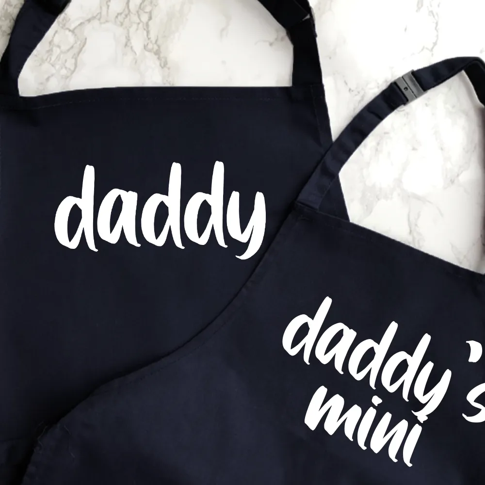 Daddy & Daddy's Mini Matching Aprons daddy outfits clearance