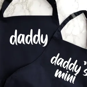 Daddy & Daddy's Mini Matching Aprons daddy outfits clearance