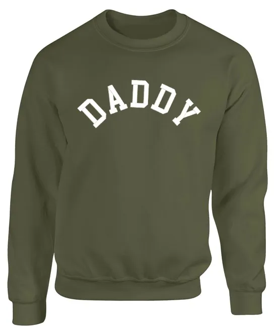 Daddy College Embroidered Sweatshirt daddy outfits clearance