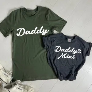 Daddy Cool- Daddy & Mini Matching T-Shirts mens dad clothes online