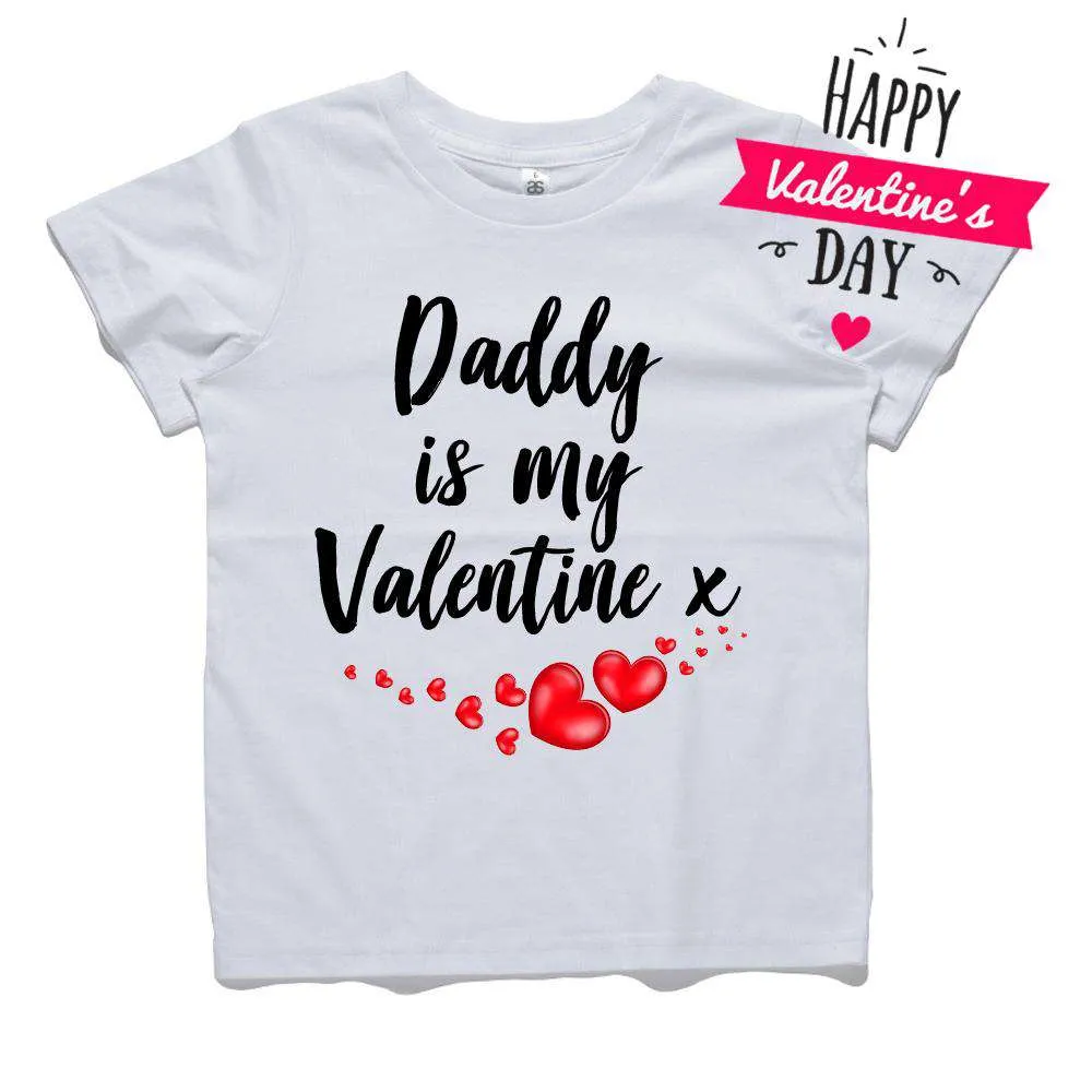 Daddy Is My Valentine White Tee (MRK X) dad hats promo code