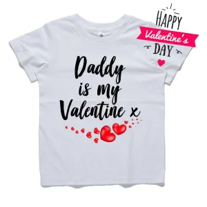 Daddy Is My Valentine White Tee (MRK X) dad hats promo code