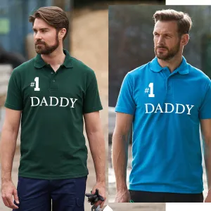 Daddy Number 1 Classic Original Polo mens dad clothes online