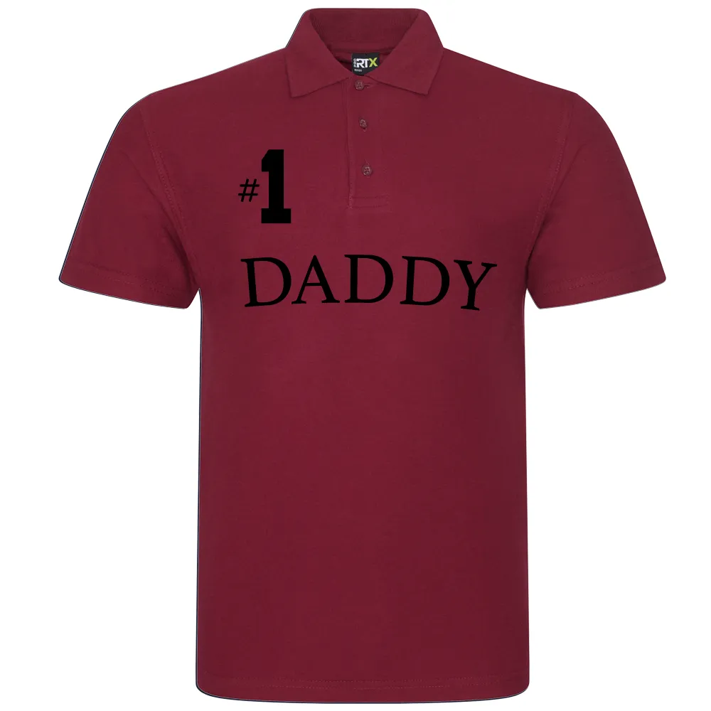 Daddy Number 1 Classic Original Polo mens dad clothes online