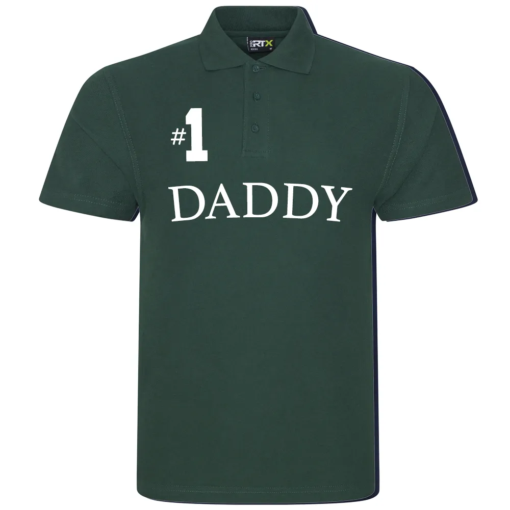 Daddy Number 1 Classic Original Polo dad bod shirts discount