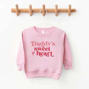 Daddy's Sweet Heart Valentines Sweatshirt dad jeans best price