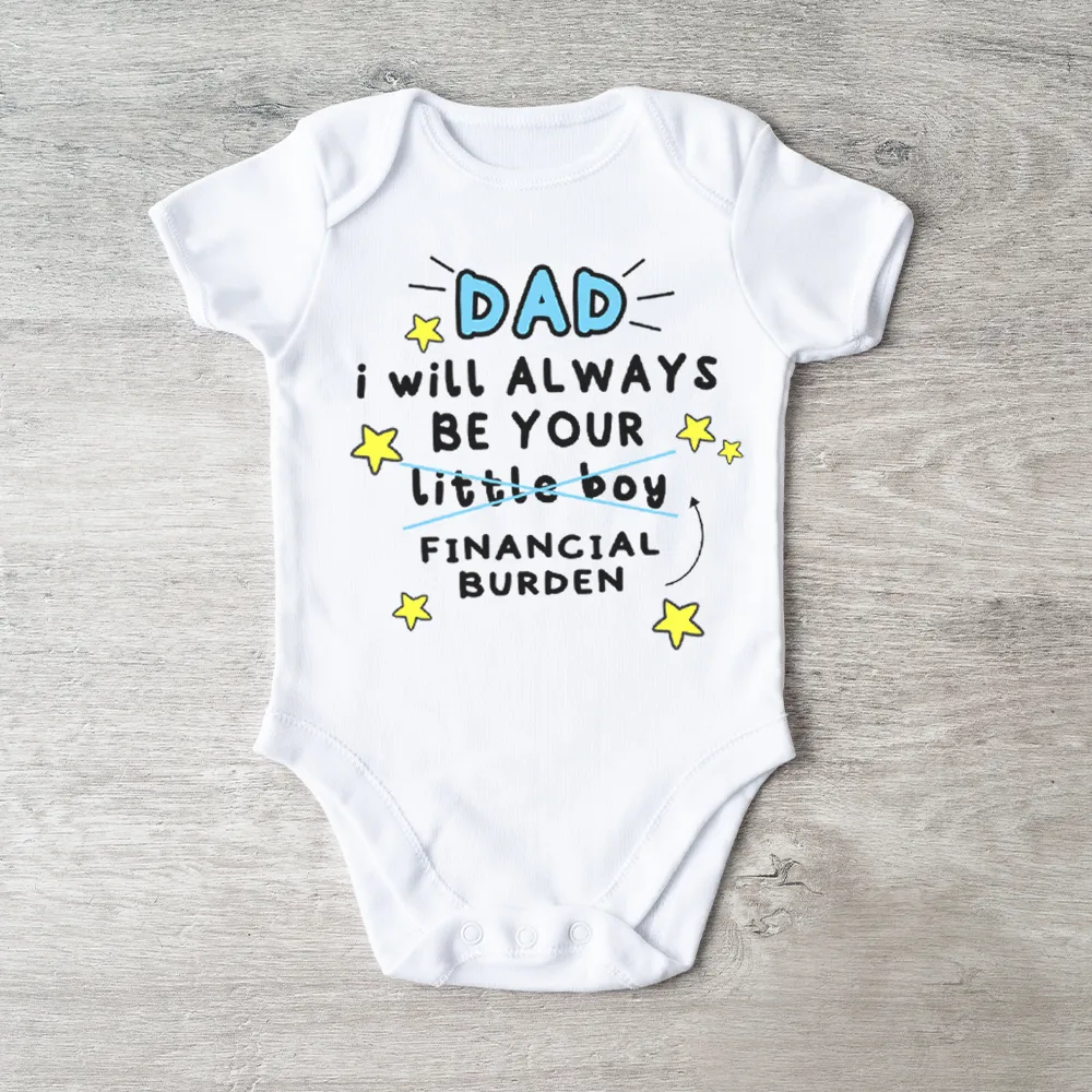 Dad's Financial Burden Baby Boy Vest daddy outfits clearance