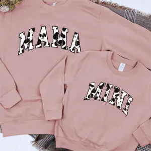 Dalmatian Mama & Mini Varsity Matching Sweatshirts discount girls tops