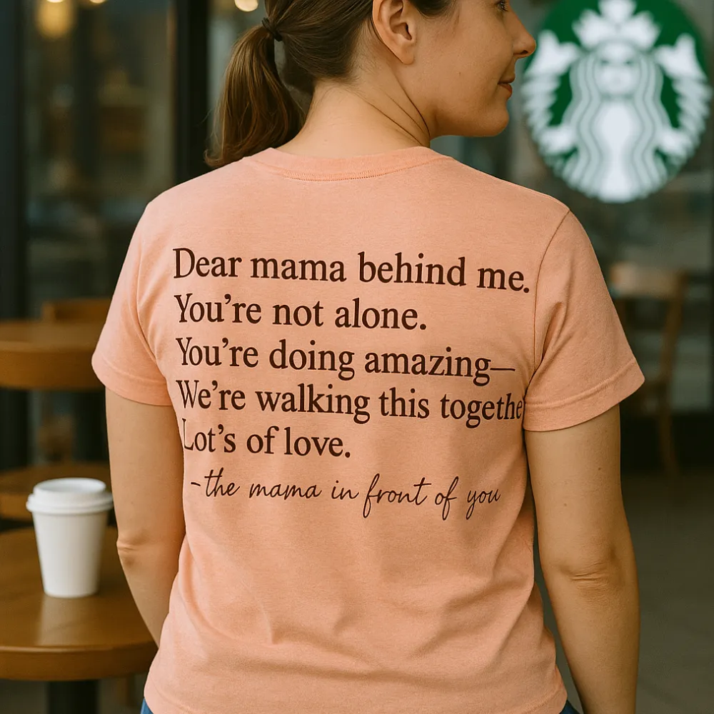 Dear Mama Behind Me Back T-Shirt pregnancy jeans best price