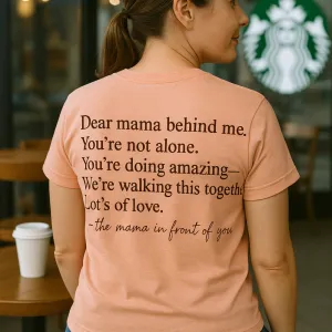 Dear Mama Behind Me Back T-Shirt pregnancy jeans best price