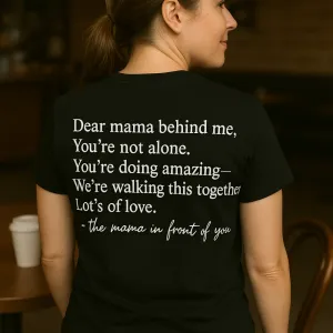 Dear Mama Behind Me Back T-Shirt pregnancy jeans best price