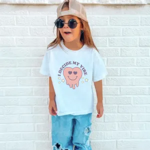 Decide My Vibe Kids T-Shirt girls pajamas promo