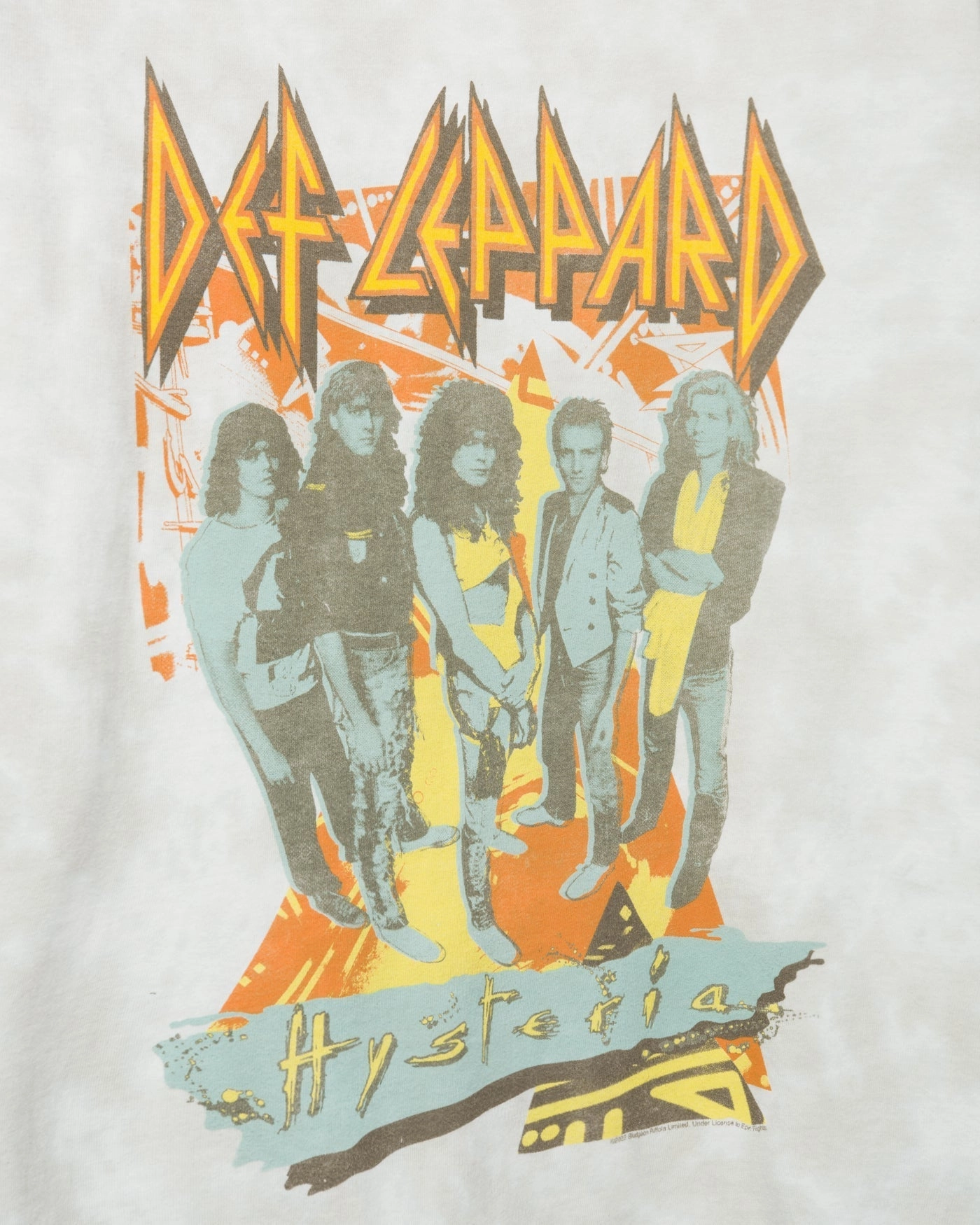 Def Leppard Hysteria Tie Dye Vintage Tee