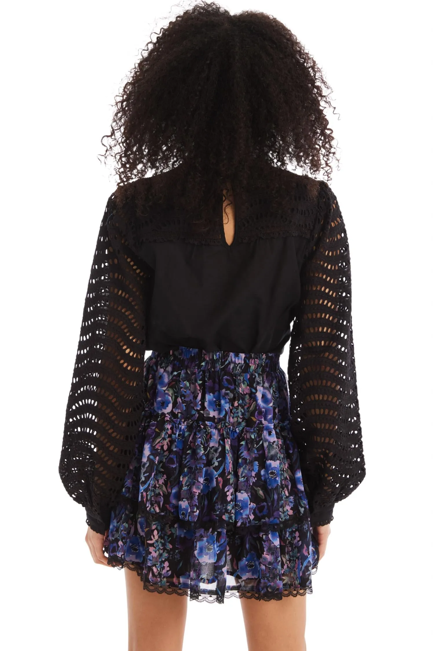 Delilah Mini Skirt In Fall Florals