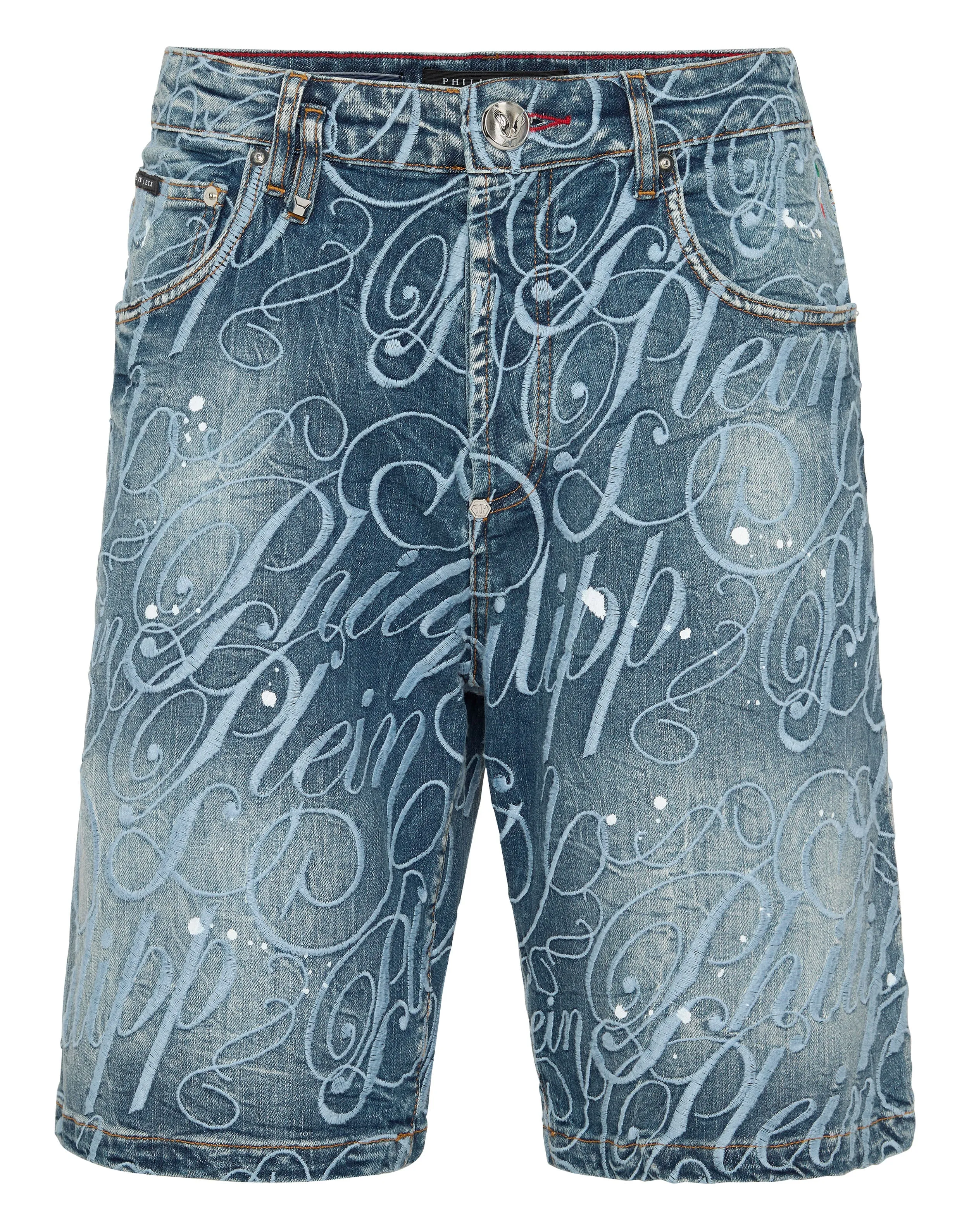 Denim Shorts Formentera Logo
