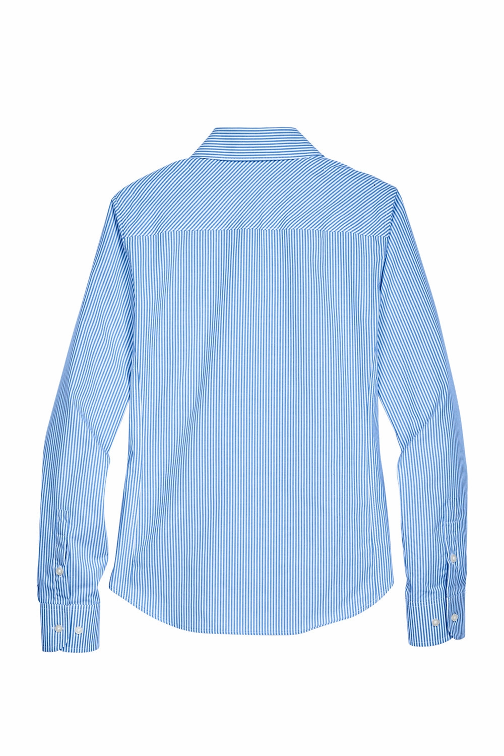 Devon & Jones Womens Crown Woven Collection Wrinkle Resistant Long Sleeve Button Down Shirt - French Blue
