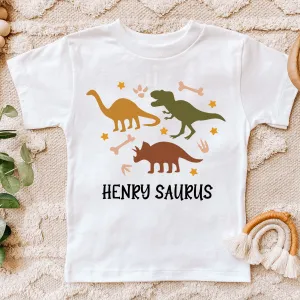 Dino Roar Personalised Kids T-Shirt boys apparel promo code