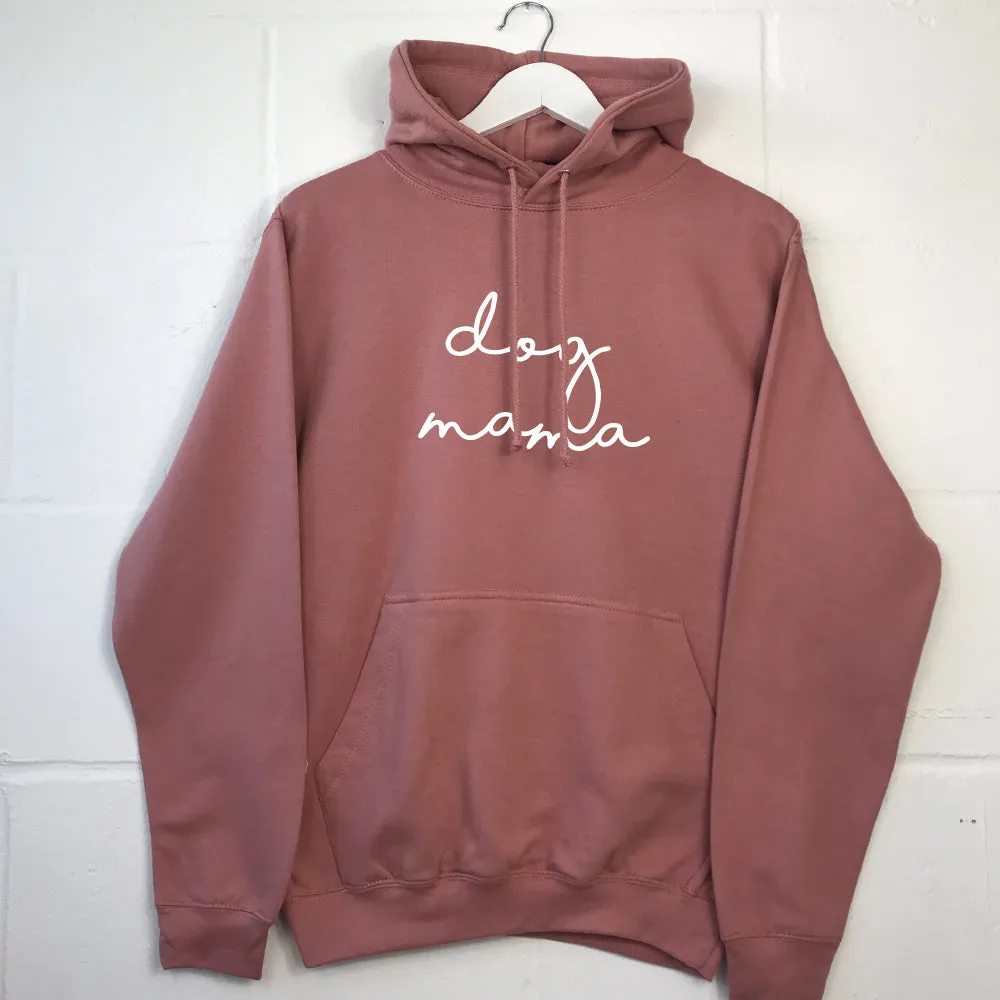 Dog Mama Retro Script Hoodie mum jeans promo
