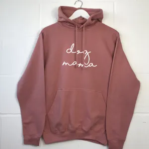 Dog Mama Retro Script Hoodie mum jeans promo