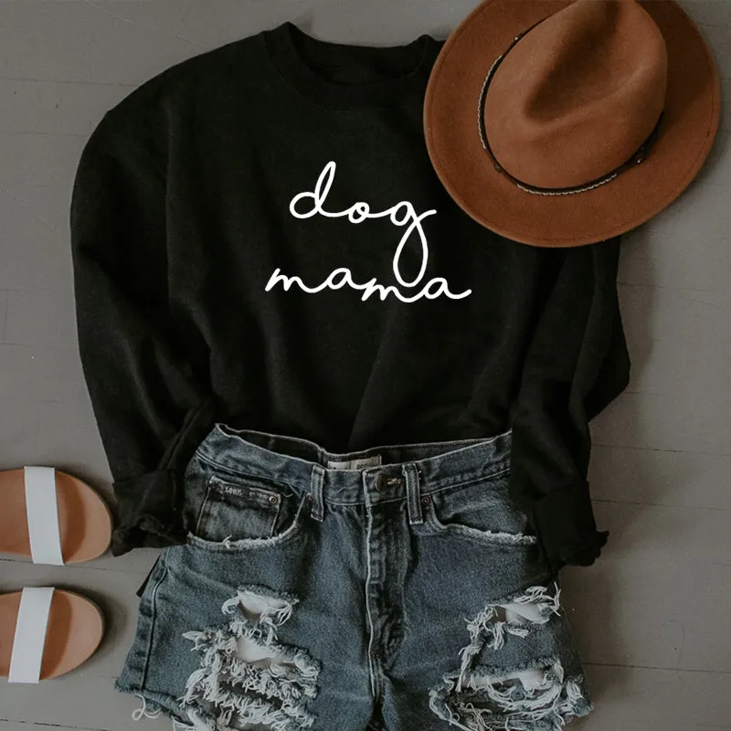 Dog Mama Retro Script Sweatshirt postpartum clothes sale